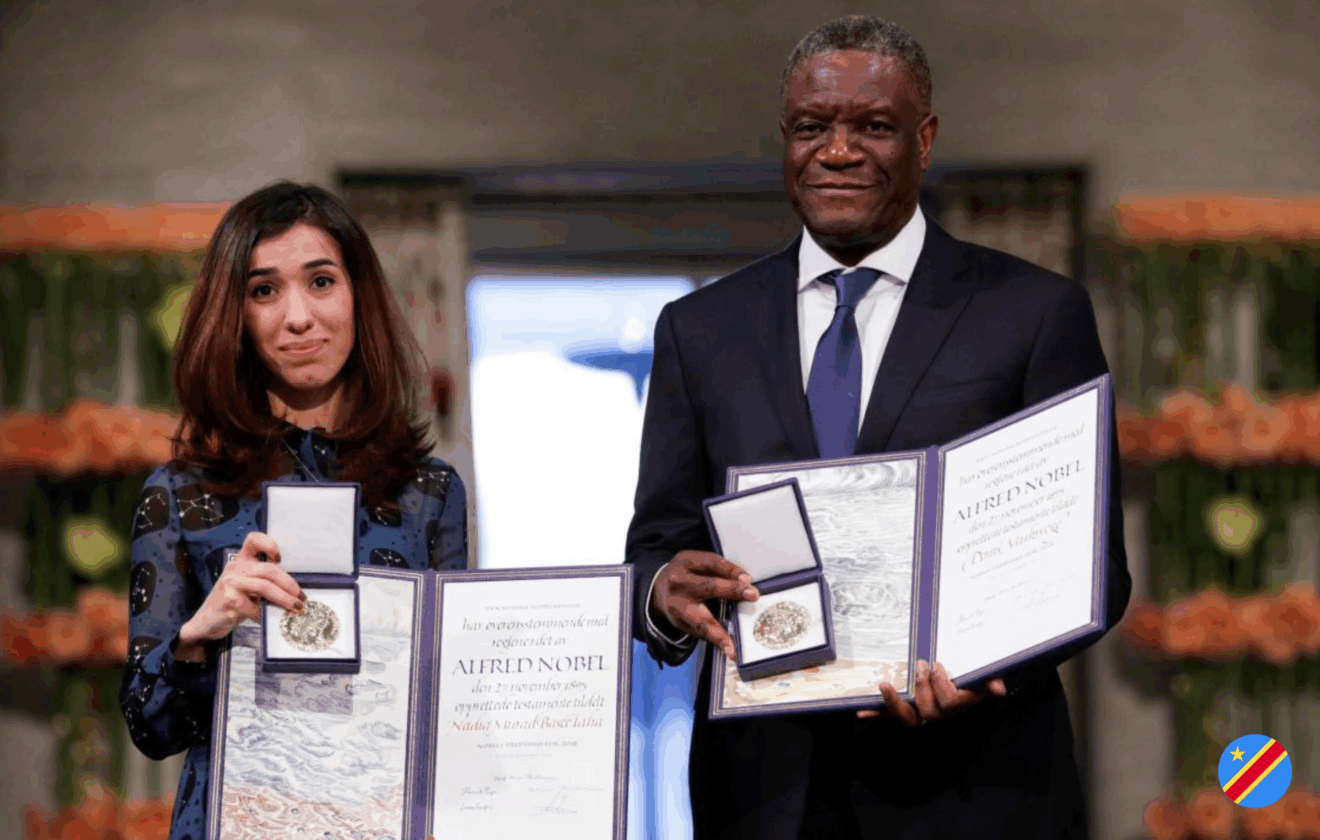 Denis Mukwege reçoit le prix Nobel de la paix 2018