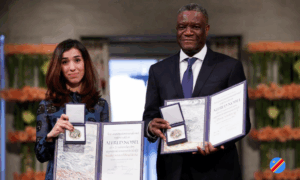 Denis Mukwege reçoit le prix Nobel de la paix 2018