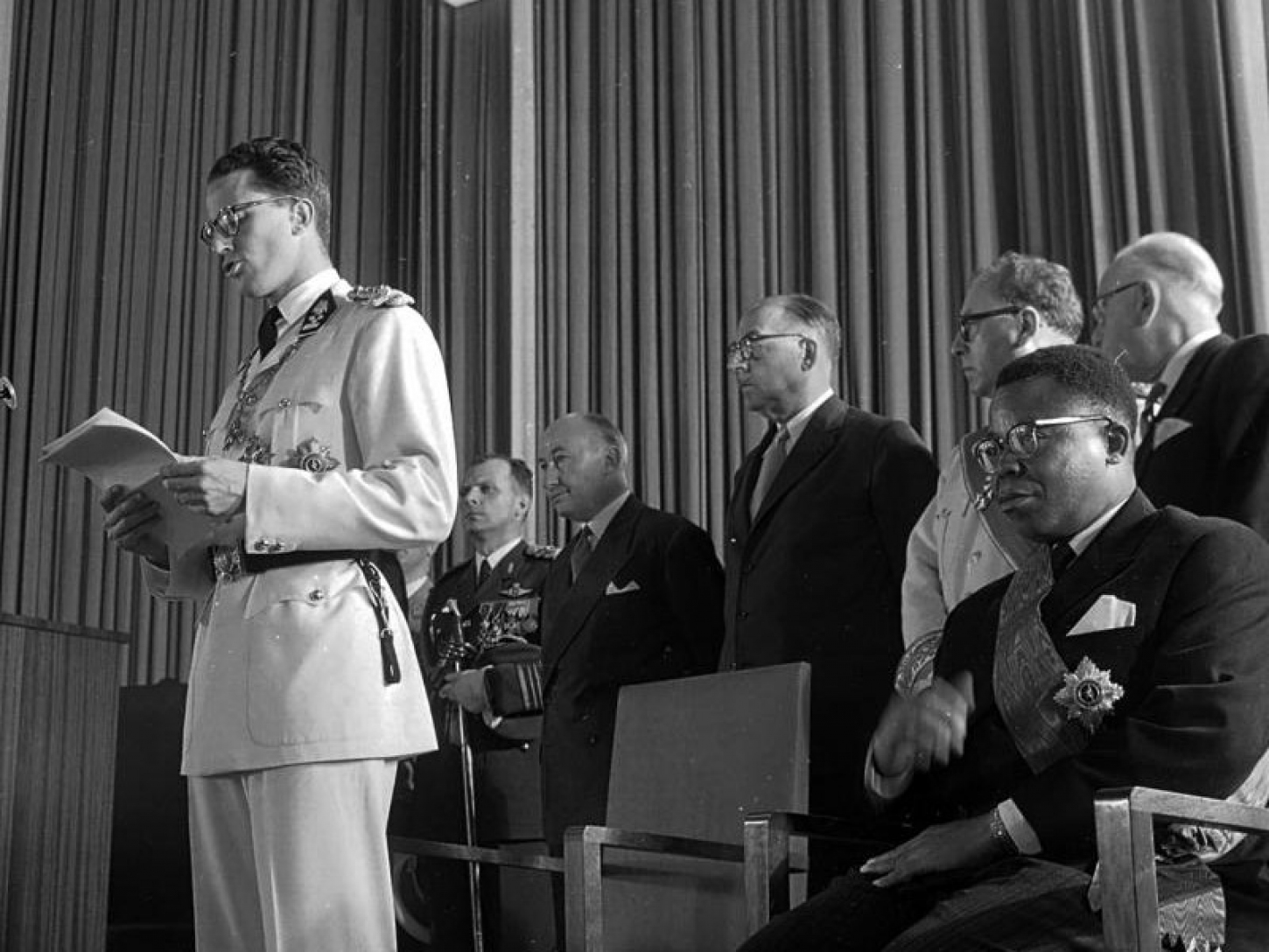 Discours du roi Baudouin Ier lors de la cérémonie de l'indépendance du Congo, le 30 juin 1960