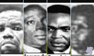 Les « martyrs de Kinshasa » de 1966 — Jérôme Anany, Emmanuel Bamba, Évariste Kimba et Alexandre Mahamba