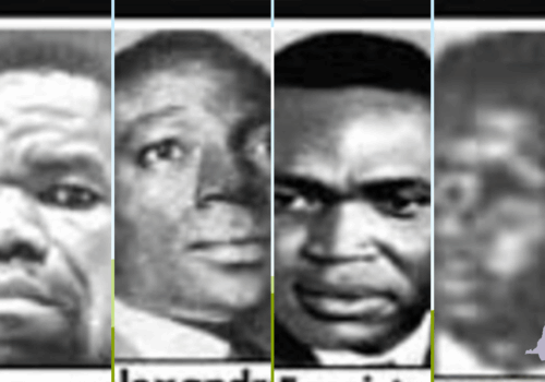 Les « martyrs de Kinshasa » de 1966 — Jérôme Anany, Emmanuel Bamba, Évariste Kimba et Alexandre Mahamba