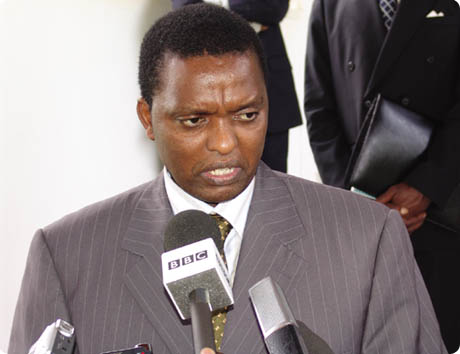 Conférence de presse du RCD-Goma dirigé par Azarias Ruberwa à Goma