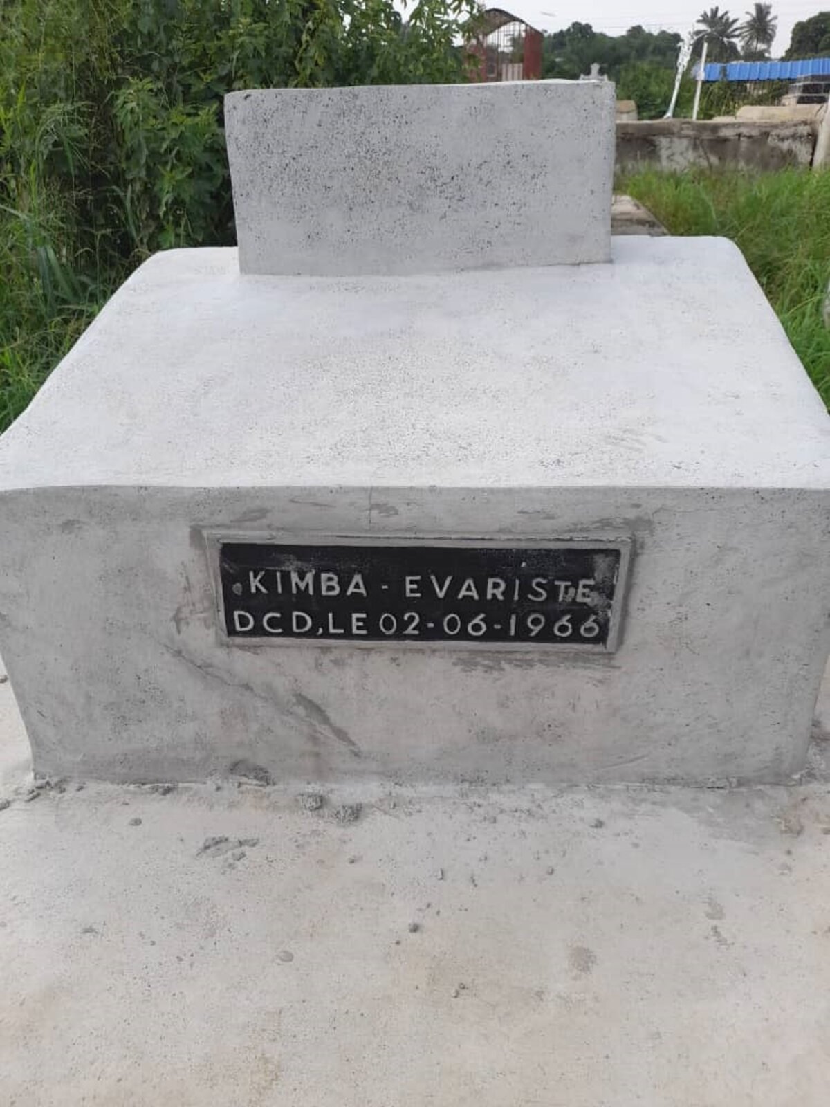 Tombe d'Évariste Kimba, martyr de Kinshasa 1966