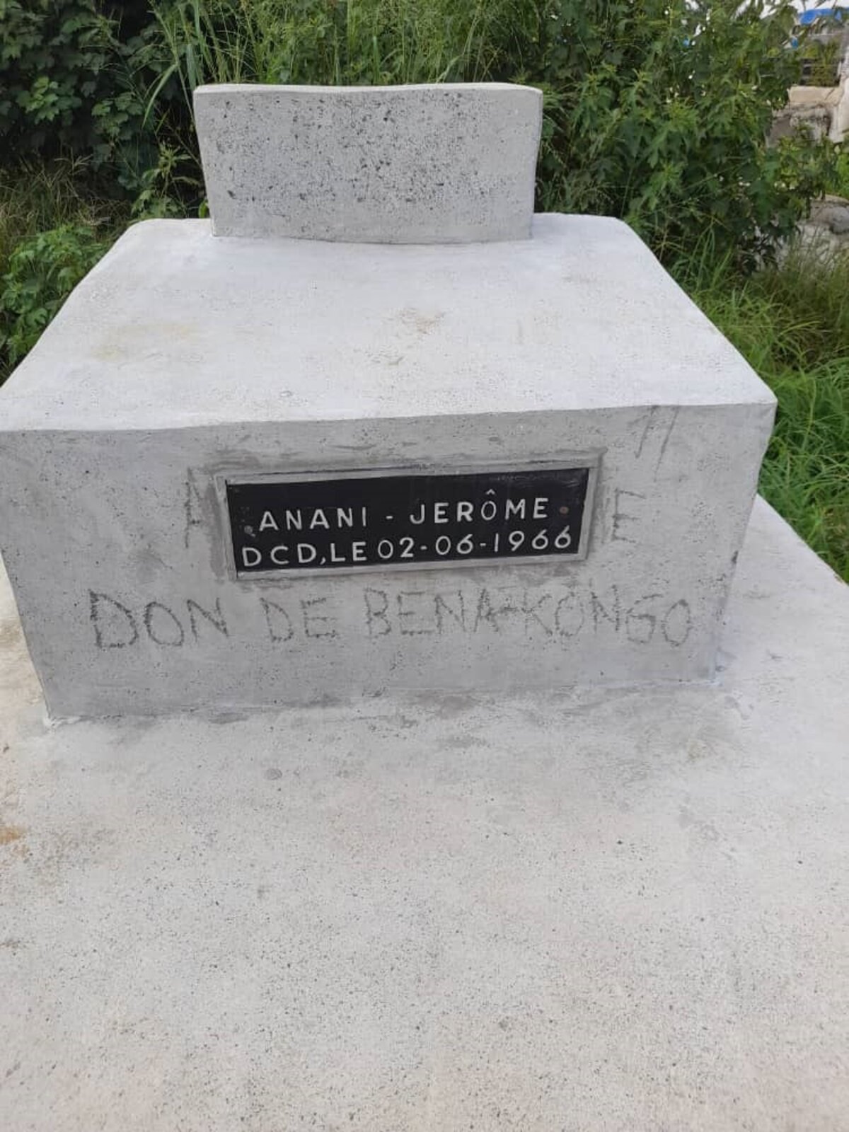 Tombe de Jérôme Anany, martyr de Kinshasa 1966