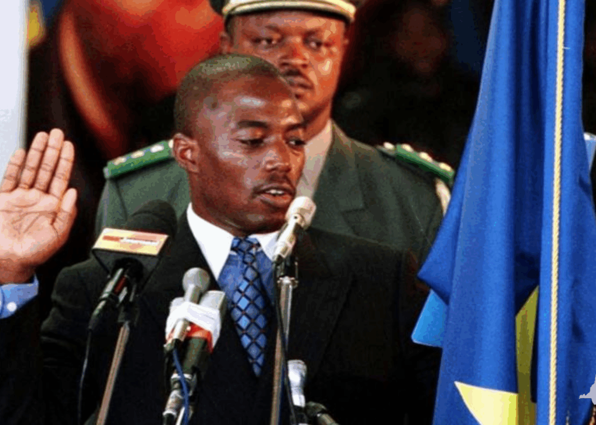joseph kabila prete serment rdc 2001