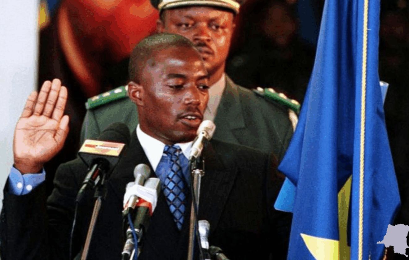 joseph kabila prete serment rdc 2001