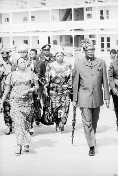 Couple Mobutu et Marie-Antoinette - Zaïre