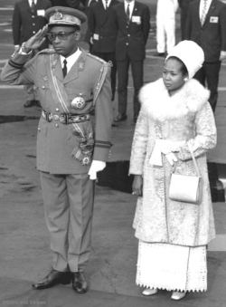 Marie-Antoinette Mobutu et Mobutu Sese Seko