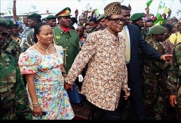 Bobi Ladawa et Mobutu en 1997